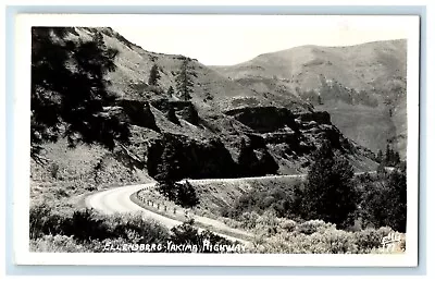 Ellensburg Yakima Highway Curve Road Washington WA RPPC Photo Ellis Postcard • $9.98