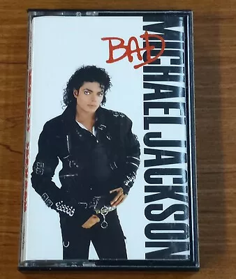 Michael Jackson Bad Album (Cassette 1987 Epic) Smooth Criminal Dirty Diana VG+ • $8