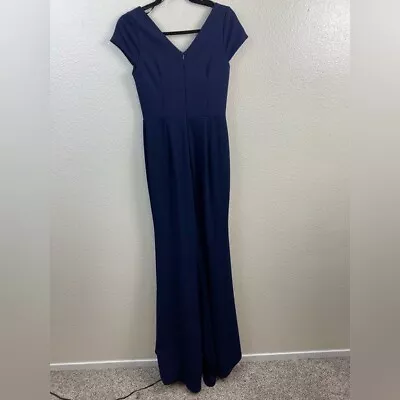 BHLDN Ara Navy Blue Maxi Dress Womens Size 4 Bridesmaids Wedding Mermaid Event • $99