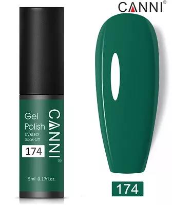 CANNI® Mini UV LED Nail Gel Polish Soak Off Base Top Colour Coat - 5ml • £2.50