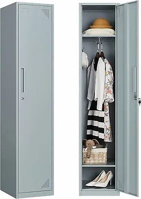 Metal Locker 71H Steel Storage Cabinet With Door For Office School Gym Employees • $109.99