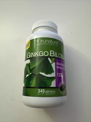 TruNature Ginkgo Biloba Standardized Herbal Extract 340 Softgel (#1536) • $14.69