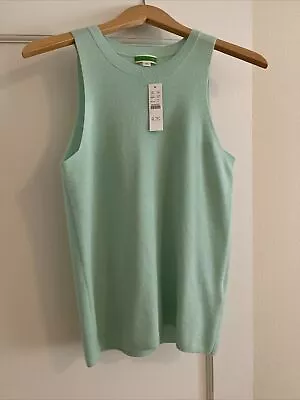 J Crew Sleeveless Cashmere Top Mint Green NWT Free Shipping • $35