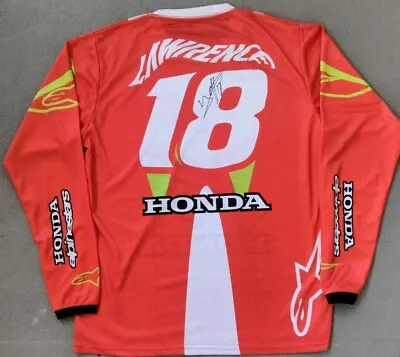 Jett Lawrence Signed #18 Motocross Replica Jersey - Supercross - Red • $849