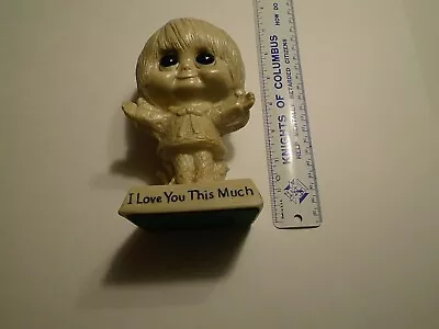 O W & R Berries Co's 1970s  Figurine I Love You This Much  Made In Usa • $19.95