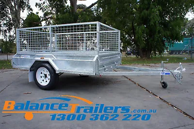 7x5 HOTDIP GALVANISED FULLY WELDED TIPPER BOX TRAILER 600mm REMOVEABLE CAGE • $2300