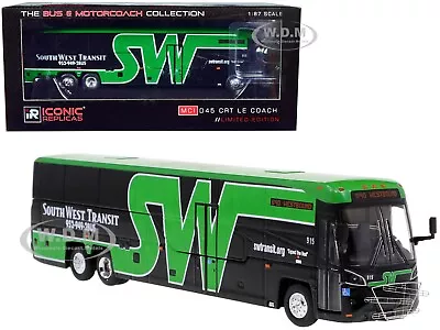 Mci D45 Crt Le Coach Bus South West Transit 1/87 Diecast Iconic Replicas 87-0428 • $49.95