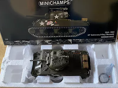 MINICHAMPS 1/35 SHERMAN M4A3 60th Anniversary D-Day /Normandy 1944  #350040002 • $290