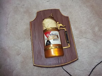 Rare Vintage WALTER'S SPECIAL BEER LIGHT UP SIGN Eau Claire Wisconsin Wi. Bar • $289.99