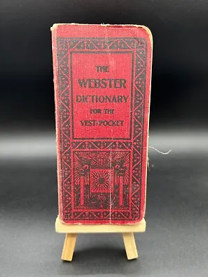 1893-1894 The Webster Dictionary For The Vest-pocket 45800 Words London Uk • $39.96