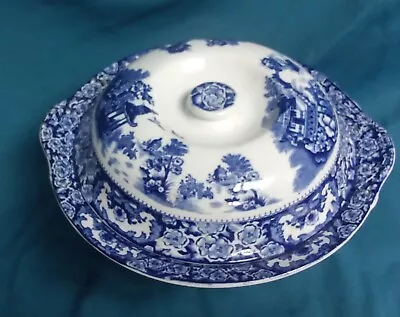 Olde Alton Ware Blue Oriental Scene Lidded Vegetable / Serving  Dish  Or Tureen • £17.50