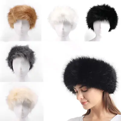 £5.61 • Buy Women Russian Fluffy Faux Fur Headband Hat Ladies Winter Ear Flap Ski Cap Warm