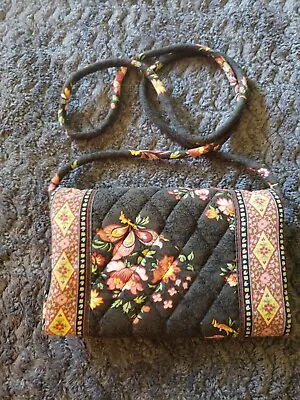 Vera Bradley Retired Rare Chocolate Wallet With Strap • $15.90