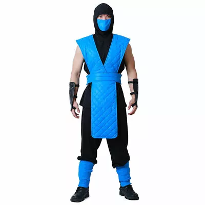 Mortal Kombat Sub-Zero Cosplay Costume Blue Suit  • $31.35