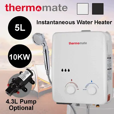 Thermomate Instant Hot Water Heater Tankless GAS Boiler 5L LPG Propane Shower UK • £29.99