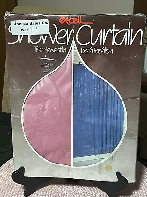 Vintage Ex-Cell Princess-Pink The Newestin Bath Fashion Vinyl Shower Curtain NEW • $39.99