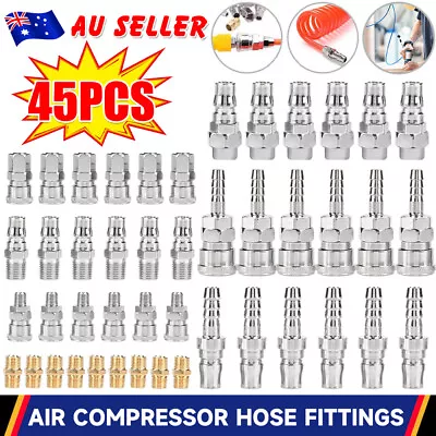 45x Air Hose Fittings Nitto Type Male Female Barb Coupler Compressor Connector • $28.85