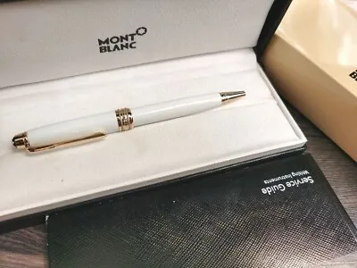 Montblanc White Gold Finish Meisterstuck Classique Luxury Ballpoint Pen 164B • $90