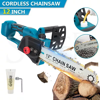 12  Chainsaw Cordless Rechargeable Wood Cutter Saw ChainSaws Electric For Makita • $69.99