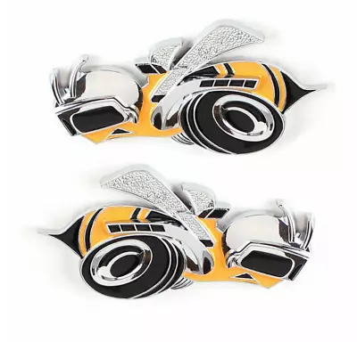 2PCS 3D Metal Alloy Hornets Emblem Car Trunk Side Fender Badge Sticker • $13.99