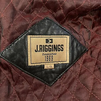 MEN'S - Black Leather Jacket  JRiggins Jacket - No Belt Heavy  N Warm • $85