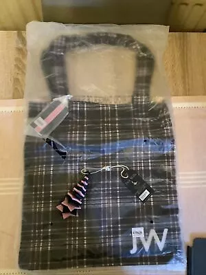 £6 • Buy Jack Wills Navy & Pink Check School Tote Bag And Christmas Decoration Gift NWT