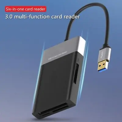 6 In 1 USB 3.0 To XQD/TF/Secure Digital Card 2 Port HUB Multi Memory Card Reader • $33.49