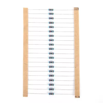 600Pcs 1/4W 1% Metal Film Resistor Set 10Ω-1M 30 Values Assorted Resistors • $9.15