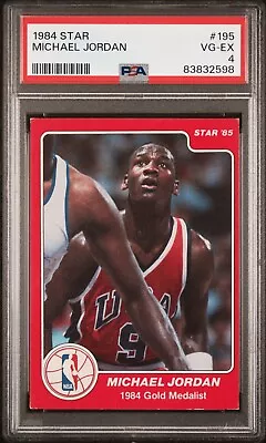 1984 Star #195 Michael Jordan Rookie PSA 4 • $1599