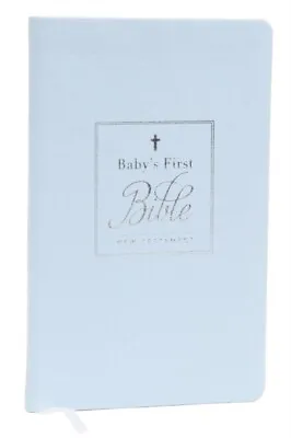  KJV Babys First New Testament Leathersoft Blue Red Letter Comfort Print By Thom • £12.48