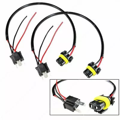 $8.99 • Buy 9006 To H4 Conversion Wires Harness Adapters Sockets Headlight Retrofit HID Kit