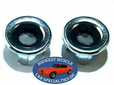 $10.19 • Buy Ford Lincoln Mercury Chrome Door Panel Lock Knob Pulls Grommet Ferrules 2pcs HZ