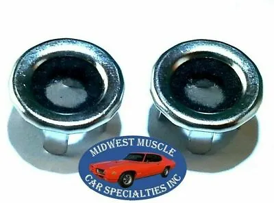 Ford Lincoln Mercury Chrome Door Panel Lock Knob Pulls Grommet Ferrules 2pcs HZ • $10.43