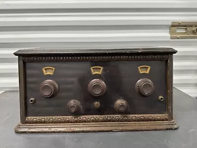 Antique Vintage 1920's Freshman Masterpiece Series B Wood Case Tube Radio • $99.99