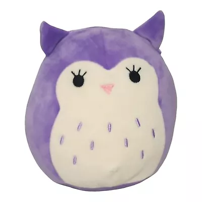 2019 Squishmallow Kellytoy 8  Holly Owl Soft Purple Plush Stuffed Animal Toy • $10.98