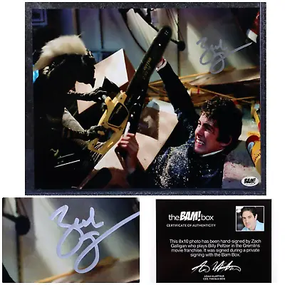 Gremlins Zach Galligan Autographed 8x10 Billy Peltzer Bam Box COA With Protector • $39.97