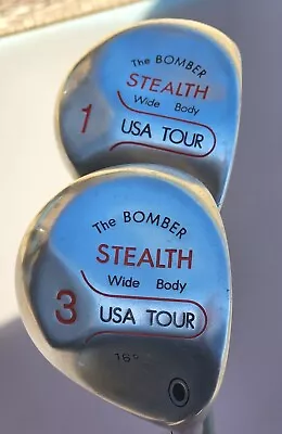 Stealth THE BOMBER Golf Clubs Wide Body USA TOUR 1 & 3 WOOD RH Graphite Sr. Flex • $29.69