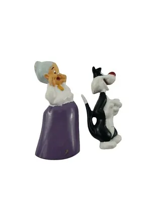 Vintage Looney Tunes Granny Emma Webster & Sylvester Cat Refrigerator Magnet • $7.90