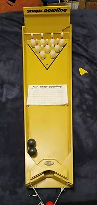 Vintage 1972 IDEAL Table Top SNAP BOWLING Game Complete Has Original Box • $25