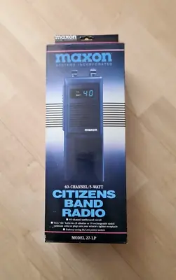 Vintage Maxon 27-LP 40-Channel 5-Watt Citizens Band Radio Antenna Radio NEW • $45