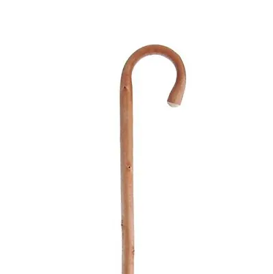 Bariatric Traditional Chestnut Wooden Walking Stick Crook Handle And Ferrule • £17.99