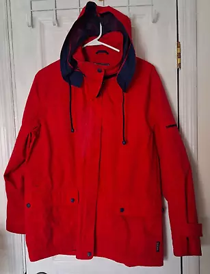 Pacific Trail Women's Large Car Coat Jacket 5 Pockets Detachable Hood Zipper • $21.60