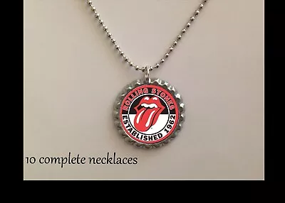 Rolling Stones Music Lot 10 Necklaces Necklace Party Favors  Bag Birthday Gifts • $14.99