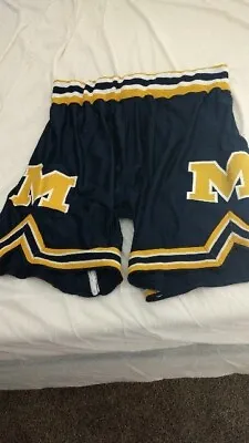 Vintage DeLong Michigan Wolverines Fab 5 Basketball Shorts Size 40 XL • $75