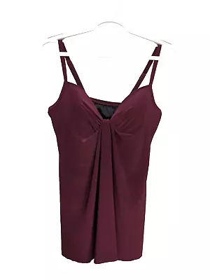 NWT  Miraclesuit  Women's Shiraz  Marina Tankini Top Size 8 • $43.98