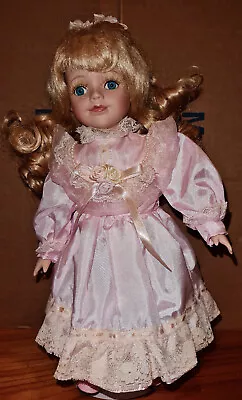 Victorian Female Child-like Porcelain Doll W/hair Clip 30cm/11  • $15