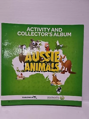 Woolworths Aussie Animals Activity And Collectors Album With 108 Cards LIKE NEW! • $32.95