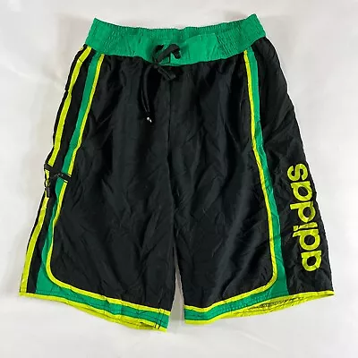 $19.99 • Buy Adidas Black Casual Gym Swim Trunks Shorts Men's Small S W30  With Pockets