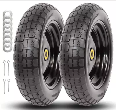 13  Flat Free Solid Tire And Wheel For Carts Replacement Wheels • $39.99