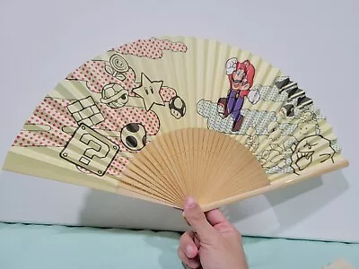 Super Mario Bros Folding Fan SENSU Club Nintendo Original Point Prize Japan • $17.95